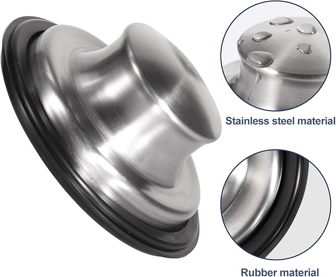 RQYEKDO Kitchen Sink Stopper, Stainless Steel 3-1/2 inch Universal Sink Plug Cover for Garbage Disposal Flange Drain,Fit for InSinkErator, Moen,Waste Maid, and More