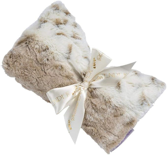 Sonoma Lavender Spa Mask, Heatable/Chillable Aromatherapy Eye Pillow with Lavender Infused Flaxseed Insert, Eye Compress for Stress Relief with Removable and Washable Cover (Arctic Circle)