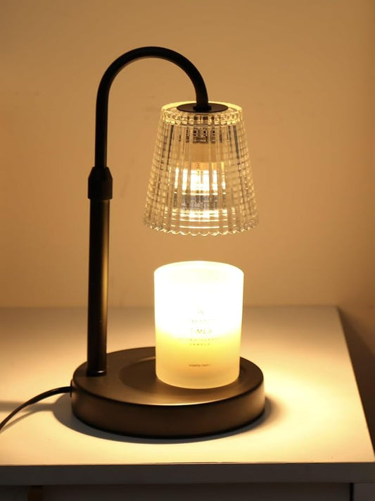 Candle Warmer Lamp,with Timer & Dimmer(3Bulbs),Candle Lamp Warmer Height Adjustable,Gifts for New Home,House Warming Gift,Birthday Gifts for Women/Daughter/Mom/Friend-Black