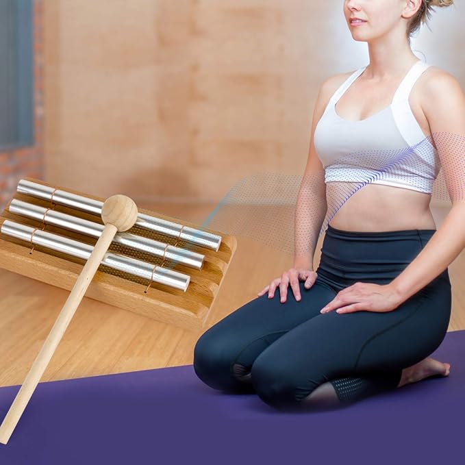 AKLOT Three Tone Trio Chime Bell for Prayer, Meditation & Yoga