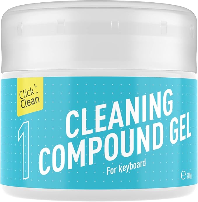 CLICK CLEAN Keyboard Cleaning Gel, 7oz Universal Cleaning Gel for Keyboards, Electronics Dust Cleaner for Car, Laptop, Air Vents