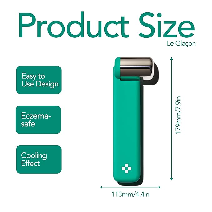 Doré - Le Glaçon Facial Ice Roller for Puffiness, Wrinkles & Redness | Face Roller for Women & Men | Skin Care Tools for Lymphatic Drainage & Tightening | Gua Sha Ice Roller Alternative for Self-Care