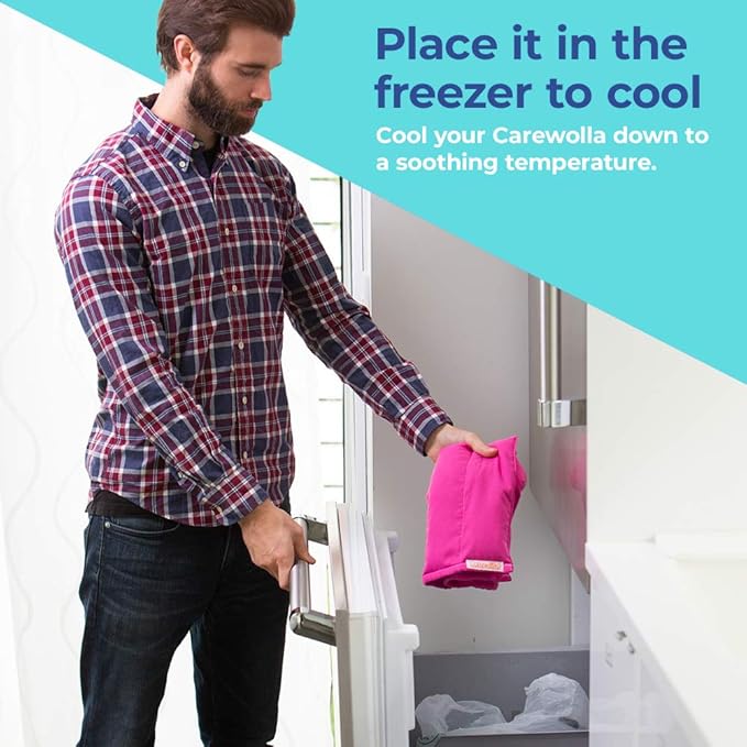 Microwave Heating Pad for Pain Relief, 9 x 22 Multipurpose Pads, Natural Buckwheat and Lavender Mix, Hot/Cold, Aromatherapy, Made in USA (Pink)