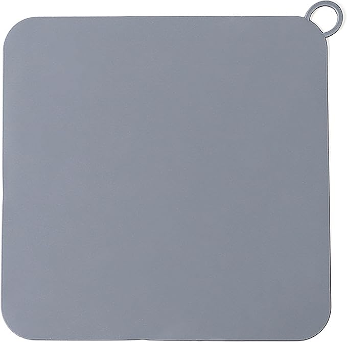 Silicone Tub Stopper Floor Drain Cover,2 Pieces Sewer Anti-Odor Mat Deodorizing Drain Plugs for Kitchen,Bathroom and Laundry(5x5 inch) Grey