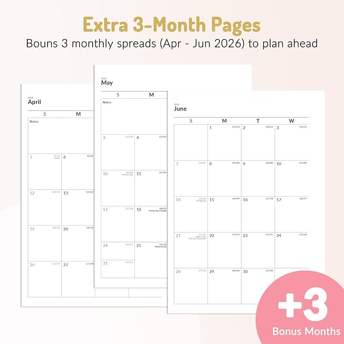 Forvencer Academic Planner 2026-2027, Hardcover Calendar Planner Weekly & Monthly, July 2026 - June 2027, 6" x 8", Daily Agenda with Tabs, College School Organizer for Student Teacher, Purple Marble