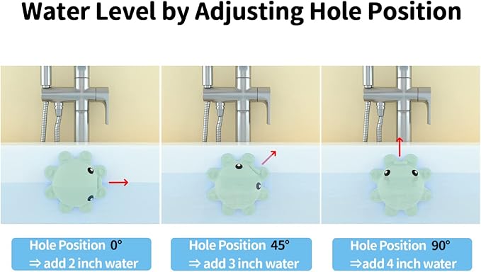 Bathtub Overflow Drain Cover - Silicone Bathroom Overflow Drain Cover, Bathtub Overflow Cover, Bathroom Spa Accessories, Adds Inches of Water for Deeper & Warmer Bath, Aqua Green