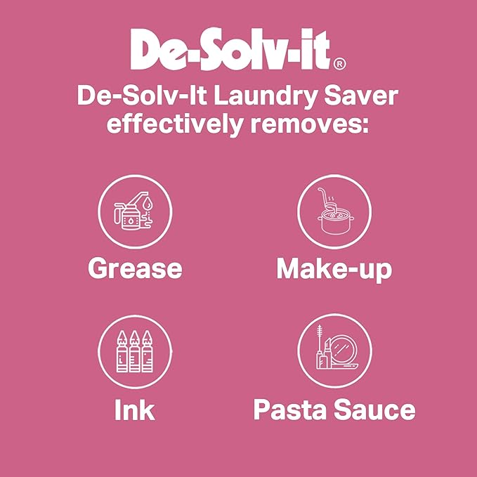 De-Solv-it Orange Sol Laundry Saver Stain Remover Spray - Spray and Wash Stain Remover for Clothes - Laundry Essentials - 12 oz (Two Pack)