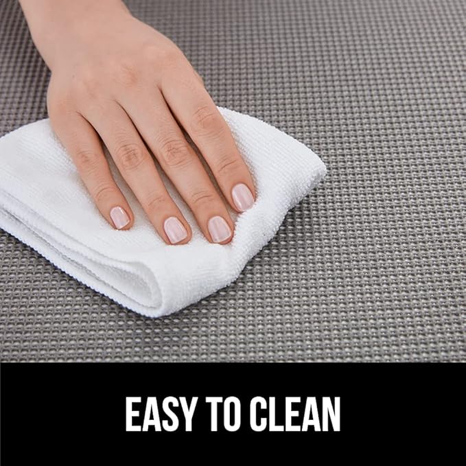 GORILLA GRIP powerGRIP Drawer Shelf and Cabinet Liner, Thick Strong Hold, Non-Adhesive Liners Protect Kitchen Cabinets and Cupboard, Bathroom Drawers, Easy Install, Breathable Mat, 20" x30', Gray