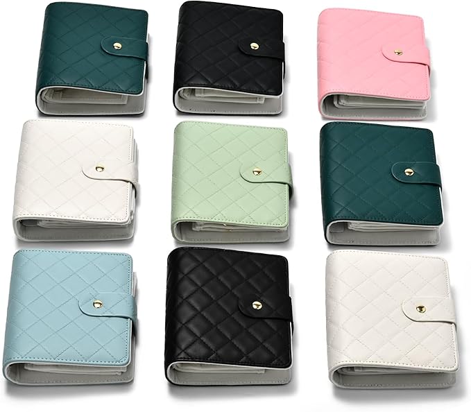 Oirlv Mini Travel Jewelry Organizer Case Portable Jewelry Book with Velvet Pouches for Jewelry Travel Essentials (Blue-Green)