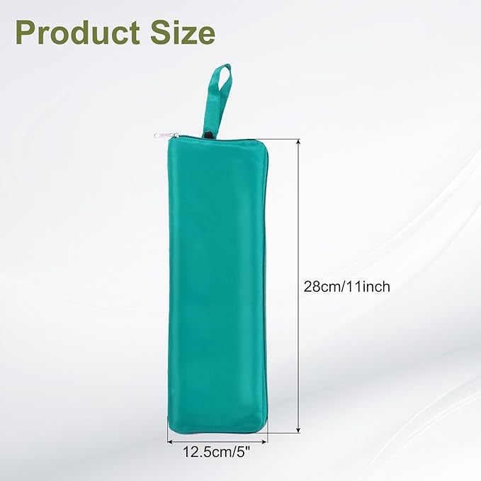 uxcell Wet Umbrellas Bag, 11 x 5 Inch Waterproof Oxford Cloth Reversible Umbrellas Sleeve Cover Portable Waterproof Case for Wet Travel Folding Umbrellas Travel Home Outdoor, Dark Green