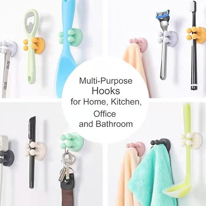 Toothbrush Holders Silicone Toothbrush Holders for Bathrooms Razor Holder for Shower Tooth Brushing Holder Wall Mount Bathroom Toothbrush Holder Wall Mounted Shower Razor Holder for Wall 4 Pcs Grey