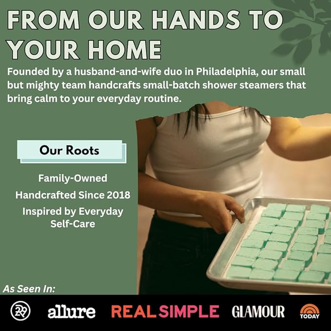 Cold Kicker Shower Steamers Aromatherapy for Sinus Relief - USA Made - Peppermint & Eucalyptus Shower Bomb Tablets – Self Care Gifts for Women and Men – Soothing Natural Essential Oils (10 Pack)