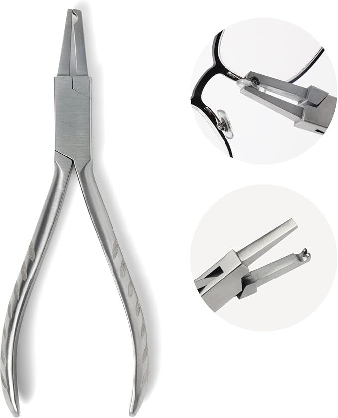Eyeglasses Frame Pliers,Nose Pad Plier Optical Adjusting Eyeglasses Glasses 'Nose Pads Arm Pliers Eyeglass Repair Kit