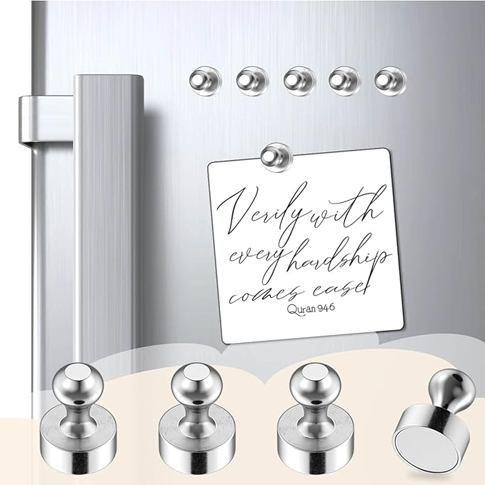 25Pcs Strong Fridge Magnets, Refrigerator Magnets for Whiteboard, Magnetic Push Pins Small Whiteboard Magnets for Classroom, Magnetic Decorative Magnets, Locker Accessories and Dry Erase Magnets