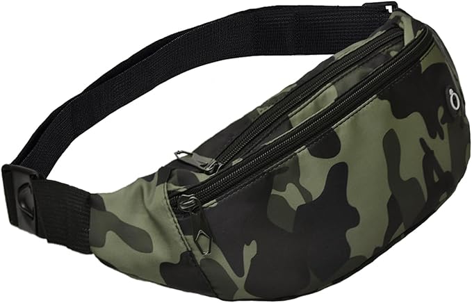 Fanny Packs for Men and Women, Waterproof Sports Waist Pack Bag for Travel, Hiking, Running - Hands-free
