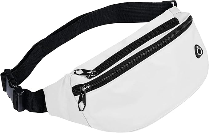 Fanny Packs for Men and Women, Waterproof Sports Waist Pack Bag for Travel Hiking Running Hands-free