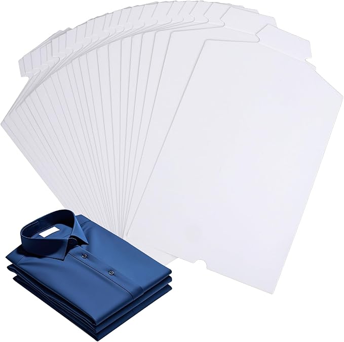 Svaldo White Shirt Cardboard Inserts, 8.5x14 inch, Pack of 25, T Shirt Folder Board for Clothes Folding, Paper Shirt Form Inserts for T Shirt Display, DIY Painting, Packaging, Shipping, Storage
