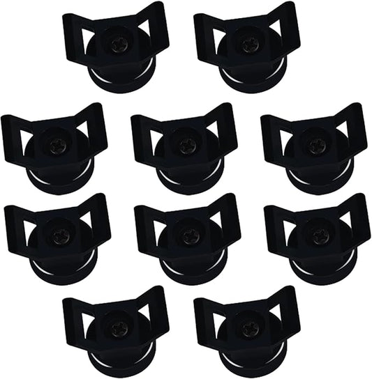 Magnet Zip Tie Mount Clips Magnetic Zip Ties Mount Holder 25LBS Strong Multipurpose Wire Cable Holder Mount Wire Clips Management for Home Office Marine Electrical Wiring (10 PCS)