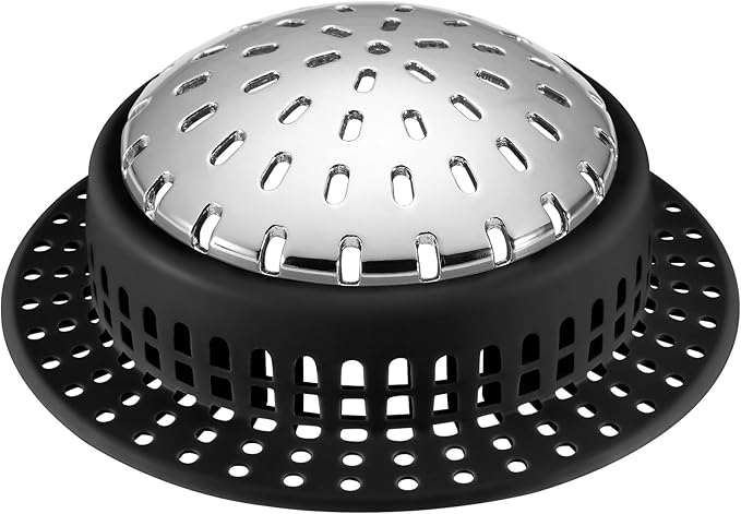 Aluvor Shower Drain Hair Catcher, Shower Drain Cover, Bathtub Drain Hair Catcher for Pop-Up & Regular Drains