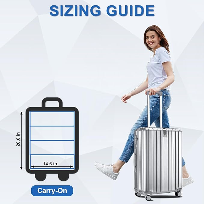 Suitcase Organizer, Travel Luggage Organizer Portable Hanging Travel Shelves Collapsible Hanging Packing Cubes for Carry-on Suitcase