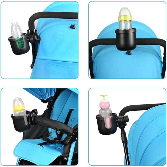 Accmor Stroller Cup Holder, Universal Cup Holder for Uppababy Nuna Doona Strollers, Bottle Drinks Holder for Wheelchair, Walker, Bike, Scooter