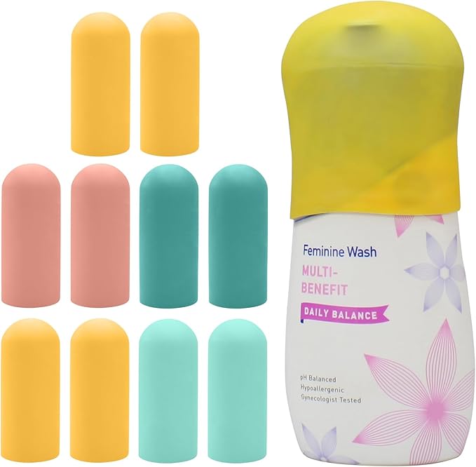 TRANOMOS Silicone Bottle Covers Travel Essentials for Women Men, Beach Vacation Essentials, Travel Size Toiletries Accessories, Cruise Ship Essentials 2026, Must-Haves, Leak-Proofing