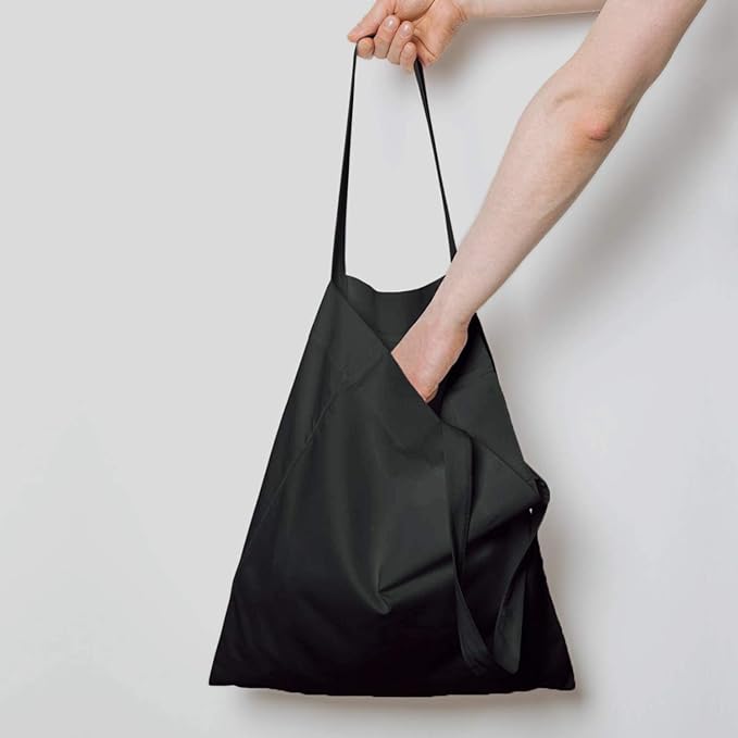 NPBAG 25 Pack 15'' X 16'' Black Cotton Tote Bags, Lightweight Blank Bulk Cloth bags with 1pc of PTFE Teflon Sheet (M)