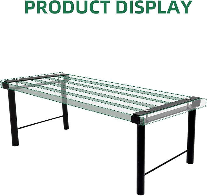 OUTEROOM 2PC Extra leg extensions, Replacement Parts for Metal Plant Stand (Short Leg Replacement Part Ebony)