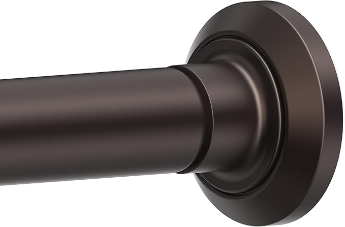 ENJOYBASICS Shower Curtain Rod 30 to 76 Inches, 1 Inch Stainless Steel Adjustable Spring Tension Rods No Drill for Bathroom, Closet, Window, Room Divider, Never Rust, Non Slip, Bronze