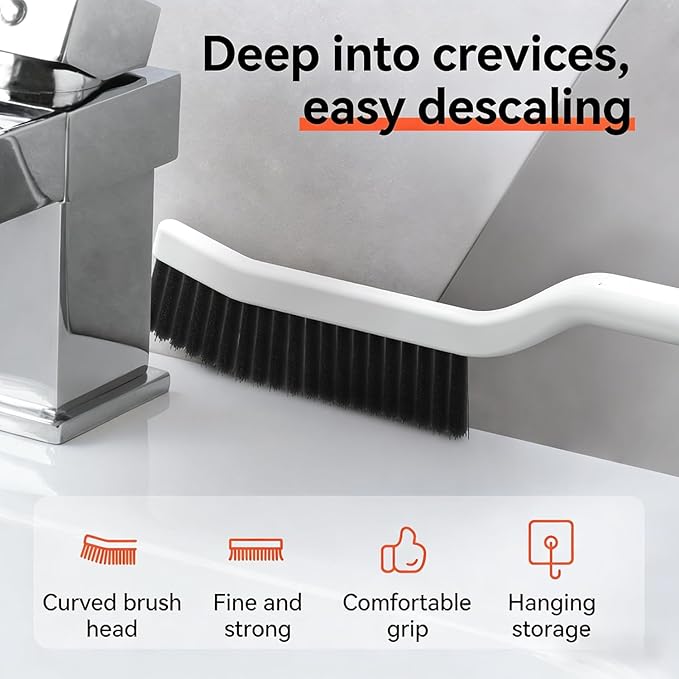 Cleaning Brush Set, Multifunctional Hard Bristle Grout Crevice Scrub Brush Tools for Household Bathroom Kitchen Tile Lines Floor Tub Sink Window Corners