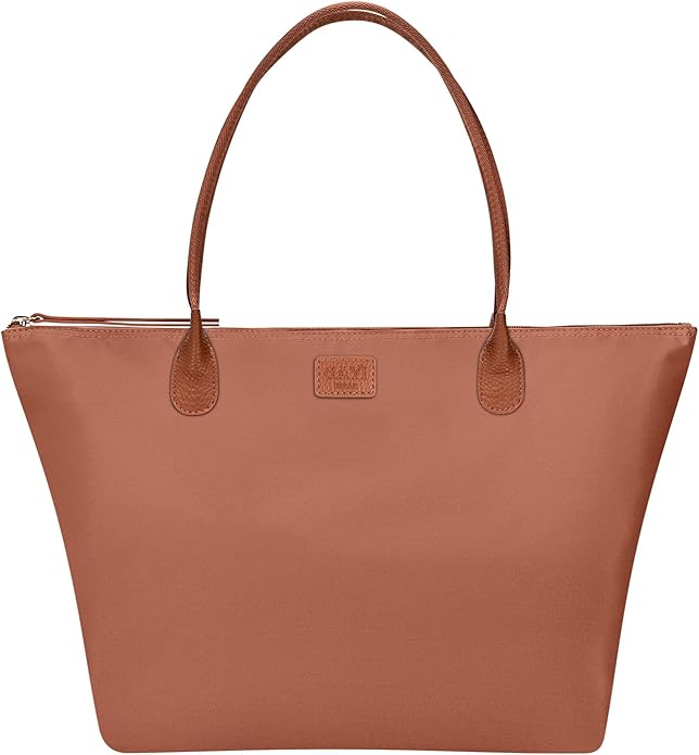 Nylon Tote Bag for Women, Large Foldable Weekend Hobo Purses for Women, Shoulder Tote Handbags with Zipper | Nylon, Large, Foldable, Weekend, Tote, with Zipper