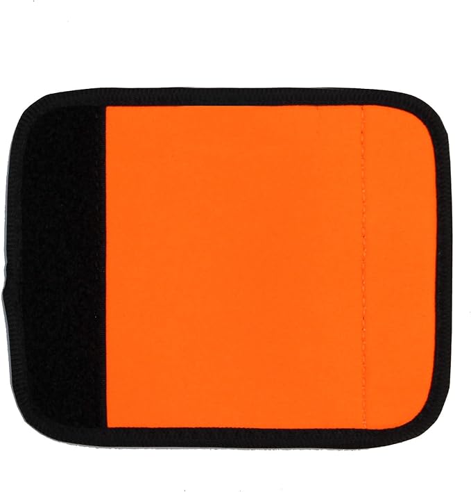 Gowraps Luggage Handle Wrap 12 Pack-Bulk Luggage Handle Wraps For Suitcases Neoprene Handle Wraps/Cover/Grips For Carry on/Bag/Car Travel Accessories For Luggage (Orange 4.0)