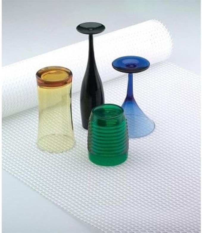Con-Tact Brand Duraliner Shelf Liner - Non-Adhesive Multi-Use Drawer Liner | Versatile Protection & Organization | Vinyl, Waterproof | 24" x 10' Diamond Clear