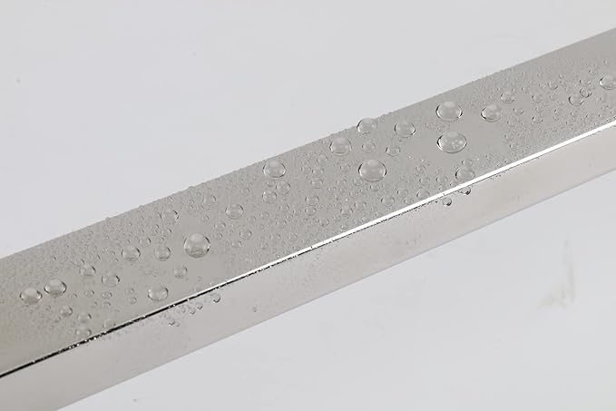 TocTen Bath Towel Rack - Square Base Thickened SUS304 Stainless Steel Towel Bar for Bathroom, Bathroom Accessories Towel Rod Heavy Duty Wall Mounted Towel Holder. (Chrome, 33)