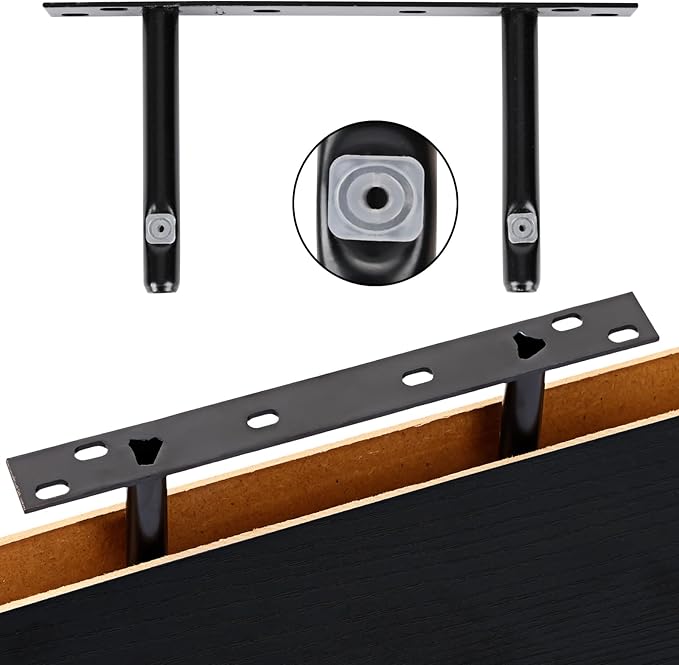 Fixwal Black Shelves, 15.8in Floating Shelves, Farmhouse Shelf Wall Decor for Bathroom, Bedroom, Living and Kitchen Set of 6