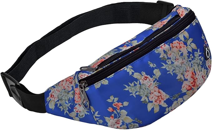 Fanny Packs for Men and Women, Waterproof Sports Waist Pack Bag for Travel Hiking Running Hands-free
