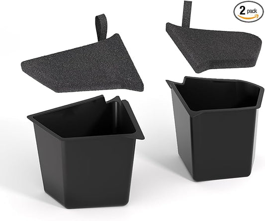 VIHIMAI for Tesla Model Y Trunk Storage Bins 5-Seater 2022-2025, Rear Trunk Organizer TPE Waterproof Trunk Storage Bins Side Box with Lids for Tesla Model y Accessories