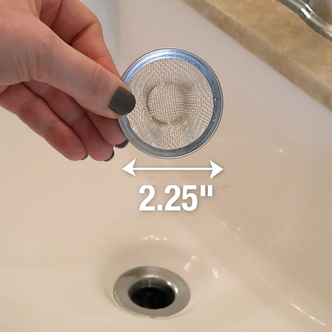 Danco 88820 2 in. Mesh Bathroom Lavatory Sink Strainer, Stainless Steel (Pack of 2)