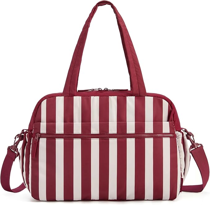 BAGSMART Gym Bag for Women, Duffle Bag for Travel with Wet Pocket, Lightweight Carry-on Weekender Duffel, Water Resistant