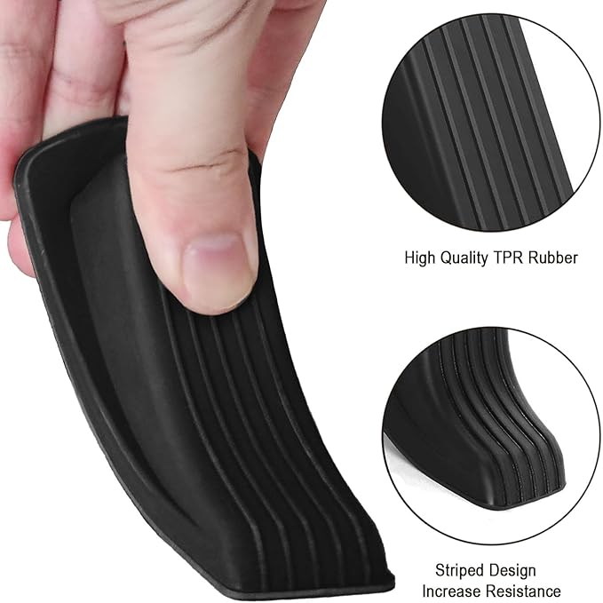 Beieverluck 36 Pack Door Stoppers for Bottom of Door Rubber Door Stop Wedge Sturdy Stackable Door Stops for Floor Wall Carpet Heavy Duty Door, Black