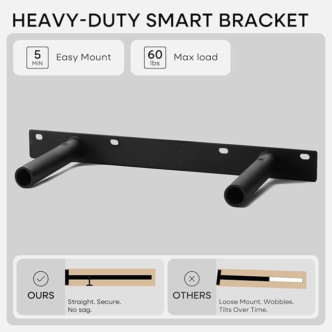Homeforia Wood Floating Shelf 16 inch, High End Solid Natural Wood 16inch Floating Shelves for Wall Mounted, Unfinished Wooden Small Floating Shelves, Heavy Duty Bracket, 16 X 6.5 X 1.75 in, Set of 4