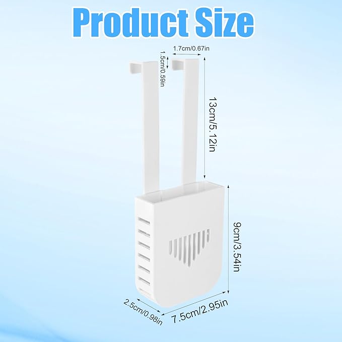 2 Sets Toilet Tank Pucks Holder, Hanging Toilet Bowl Carrier Hook Pucks Holder Hanger Bracket Caddy Avoids Crumbling from Water Tank