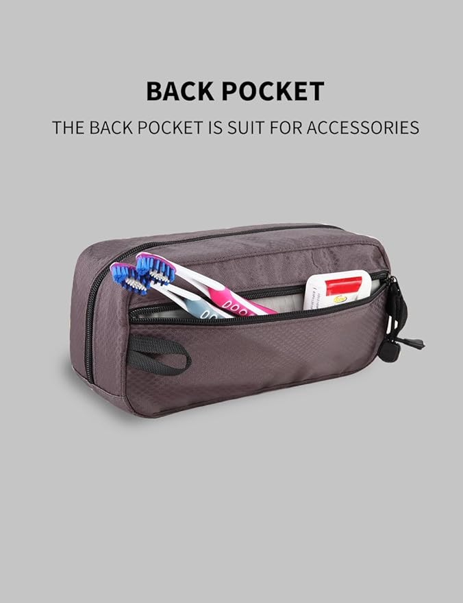 GOX Small Travel Toiletry Bag, Dopp Kit Case For Men, Multifunction Cosmetics Organizer Pouch…