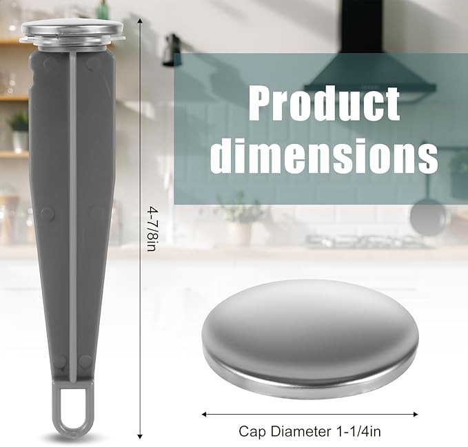 2pcs Sink Drain Parts, Lavatory Pop Up Stopper Assembly with Plug Bathroom Sink Drain Repair Kit Pivot Ball Rod Replacement Compatible with Price Pfister & Popular Band(Grey,Green)