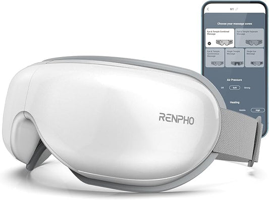 RENPHO Eyeris 1 Eye Massager with Heat, Birthday Gifts Eye Mask for Mom Dad Women Men Her Him, Smart Sleep Mask for Relax, Reduce Strain