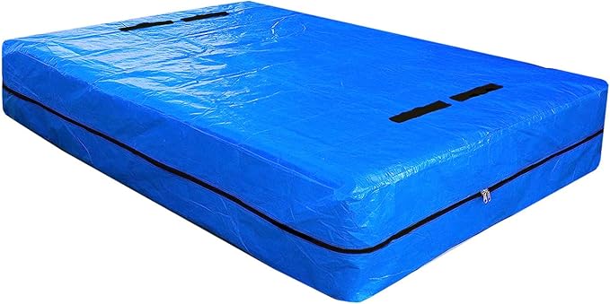 SGPAC Heavy Duty Mattress Bags for Moving and Storage, Extra Thick Full Mattress Storage Bag, Mattress Cover for Moving with Reinforced Handles and Zipper Closure to Prevent Rips, Made of New Material