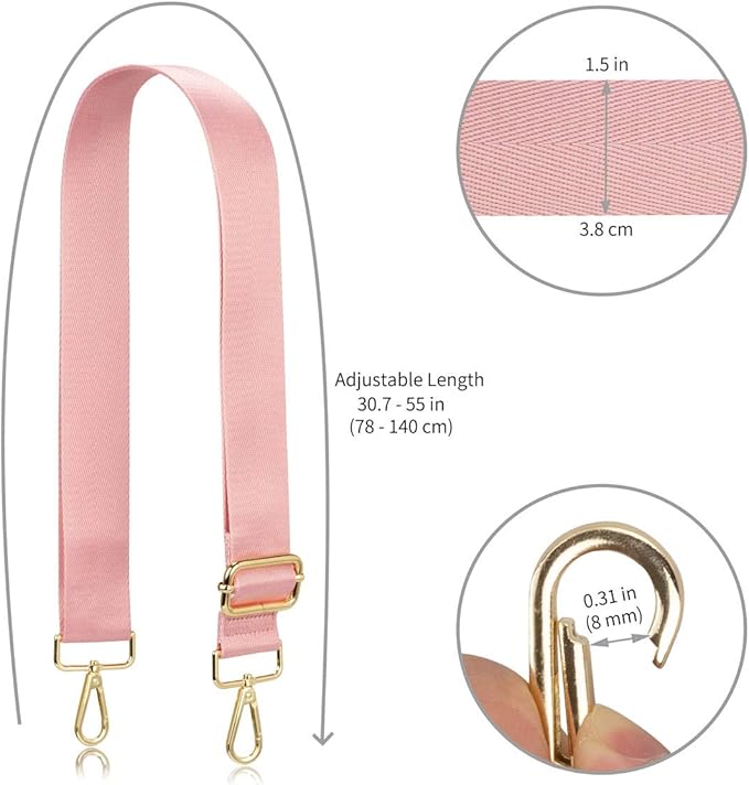 Allzedream Wide Purse Strap Replacement Crossbody Shoulder Bag Adjustable
