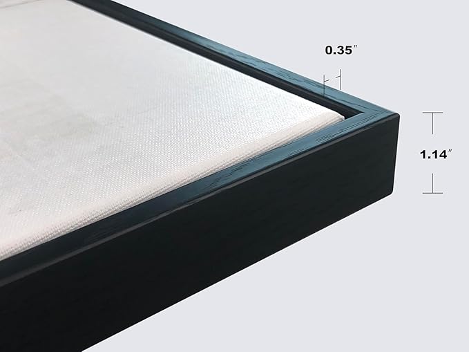 Pyradecor Black Framed Canvas Wall Art Keep Moving Forward Motivational Classroom Positive Quotes Inspirational Poster for Office Living Room Home Decorations