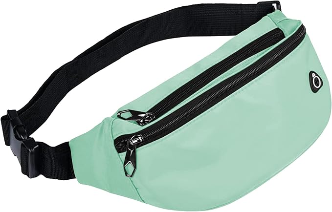 Fanny Packs for Men and Women, Waterproof Sports Waist Pack Bag for Travel Hiking Running Hands-free