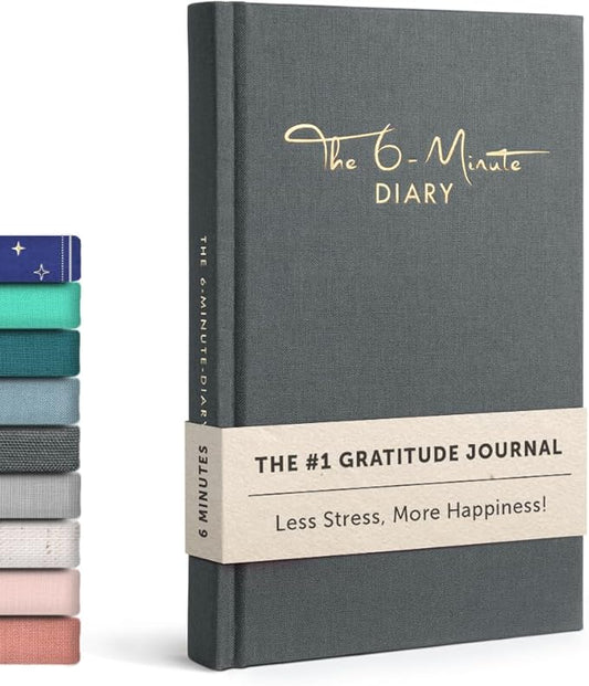 6-Minute Diary – 3-Million-User Gratitude Journal for Women & Men with Prompts – Guided Self Care Book Based on Positive Psychology – Daily Manifestation